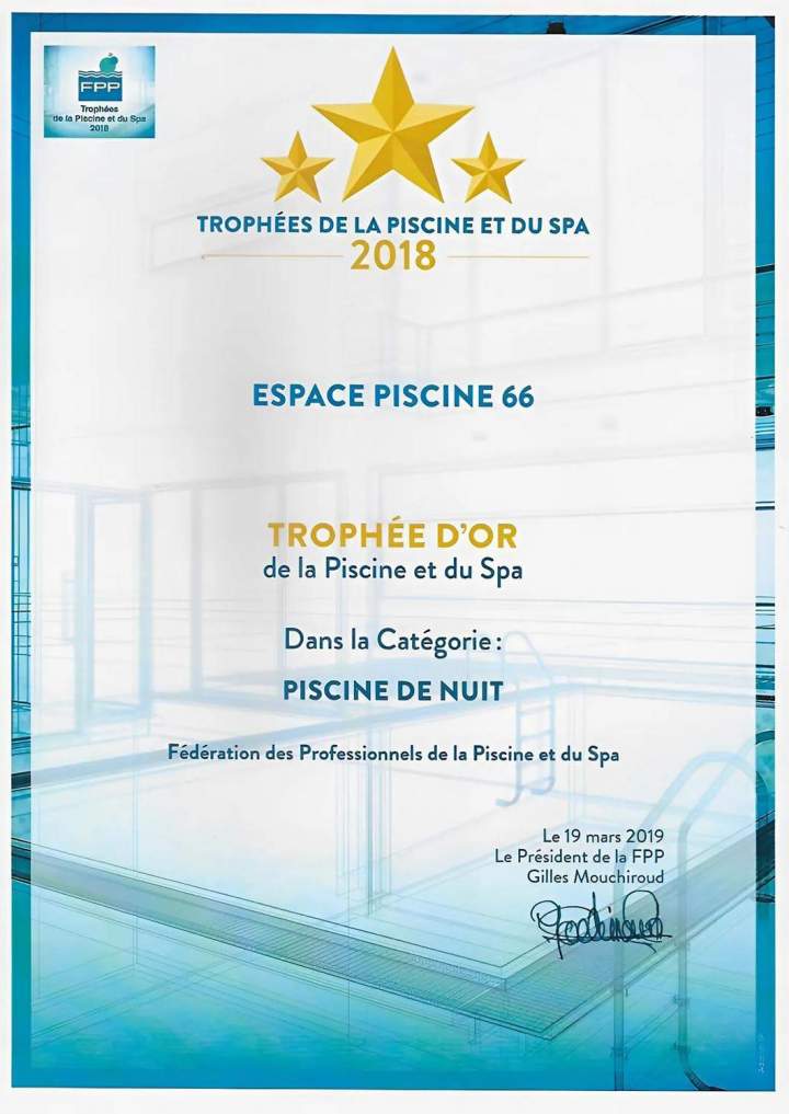 Récompenses pour piscines Alénya